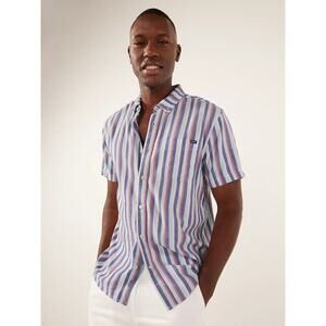 Chubbies Mens XSmall Classy Poplin Friday Shirt Button Down Striped